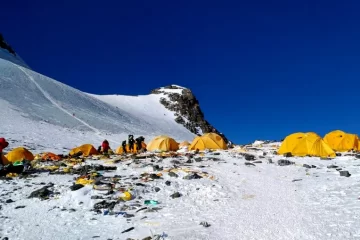 Waste from Everest